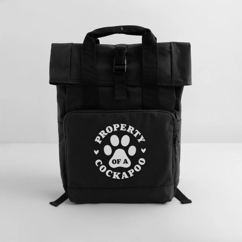 Eigentum eines Cockapoo Rolltop Rucksack mit zwei Griffen