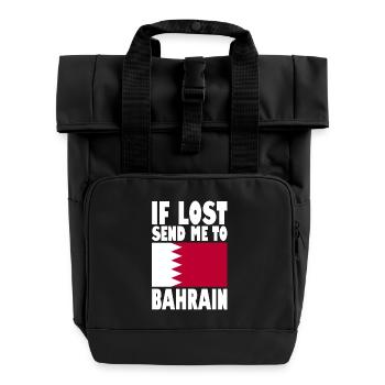 Drapeau de Bahreïn - Sac à dos Roll Top à deux anses - noir - Devant