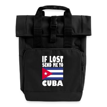 Drapeau de Cuba - Sac à dos Roll Top à deux anses - noir - Devant