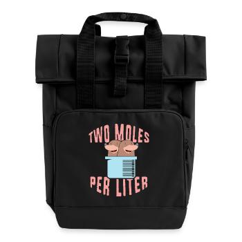 Chemistry Teacher Chemistry Chemist - Roll Top Backpack with Two Handles - black - Front