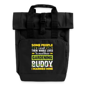 Garten- Und Pflanzenliebhaber Geschenke - Rolltop Rucksack mit zwei Griffen - Schwarz - Vorne