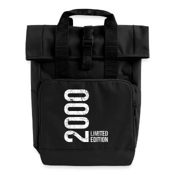 26th Birthday , Limited Edition 2000 - Roll Top Backpack with Two Handles - black - Front