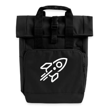 Rocket - Roll Top Backpack with Two Handles - black - Front