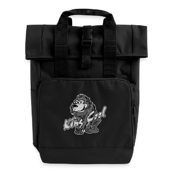 Gorilla King Cool - Rolltop Rucksack mit zwei Griffen - Schwarz - Vorne