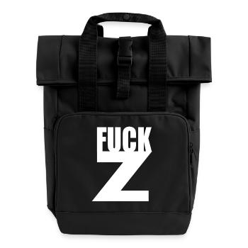 Z - Rolltop Rucksack mit zwei Griffen - Schwarz - Vorne