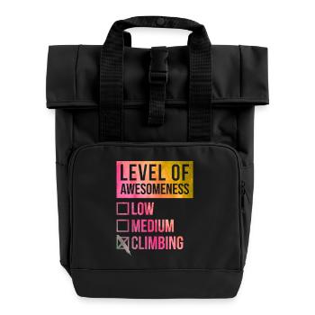 escalade - Sac à dos Roll Top à deux anses - noir - Devant