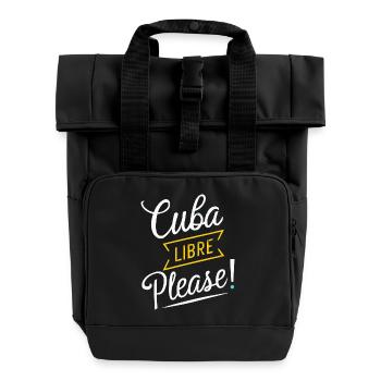 Cuba Libre s'il vous plait ! - Sac à dos Roll Top à deux anses - noir - Devant