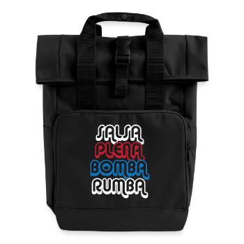 Salsa Dancer Dancer - Roll Top Backpack with Two Handles - black - Front