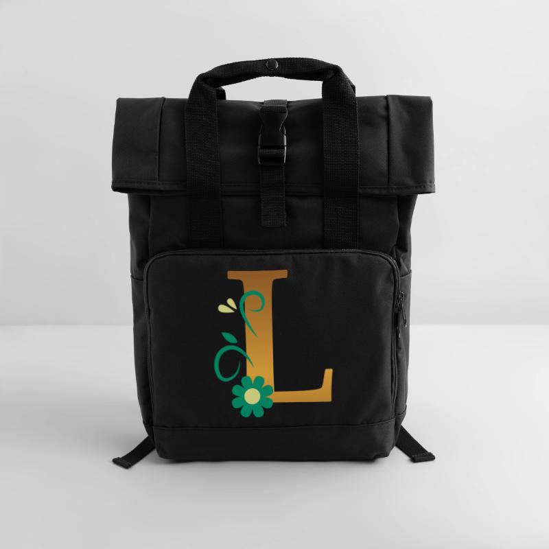 L Rolltop Rucksack mit zwei Griffen