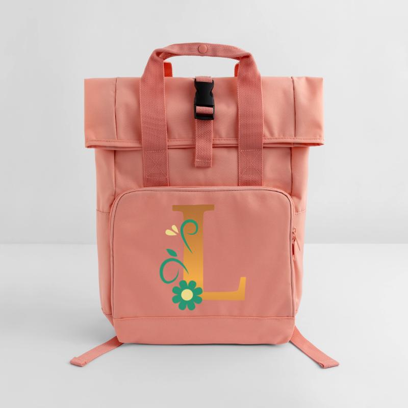 L Rolltop Rucksack mit zwei Griffen