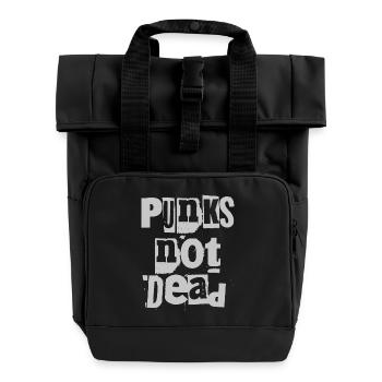 Punks Not Dead Grunge Typographie - Sac à dos Roll Top à deux anses - noir - Devant