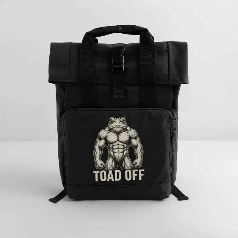 Toad Off Internet Meme Frog Rolltop Rucksack mit zwei Griffen