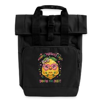 Muttertag - Happy Mother's Day You're the zest - Rolltop Rucksack mit zwei Griffen - Schwarz - Vorne