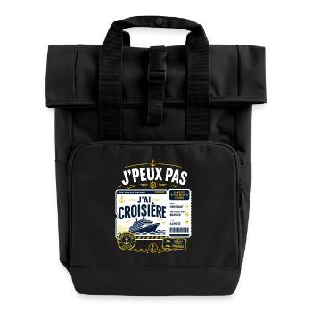 J'Peux Pas J'Ai Croisière Destination Détente - Sac à dos Roll Top à deux anses - noir - Devant