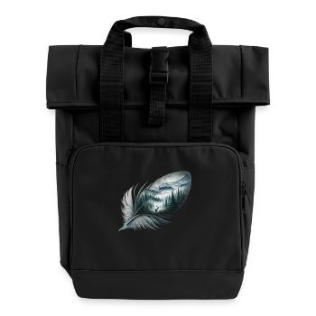 Plume de la faune - Sac à dos Roll Top à deux anses - noir - Devant