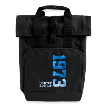 53RD BIRTHDAY LIMITED EDITION 1973 - Roll Top Backpack with Two Handles - black - Front