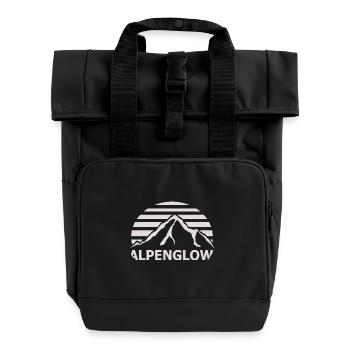 K2 Alpenglow – Mountain at Sunset Cream - Roll Top Backpack with Two Handles - black - Front
