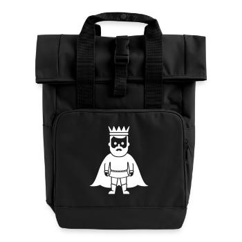 König Majestät - Rolltop Rucksack mit zwei Griffen - Schwarz - Vorne