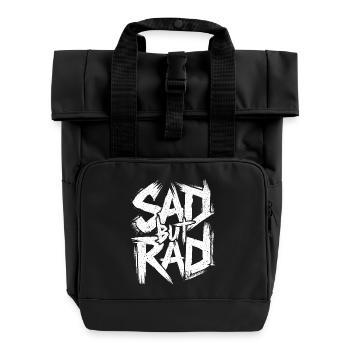 Melancholie mit Stil - Rolltop Rucksack mit zwei Griffen - Schwarz - Vorne