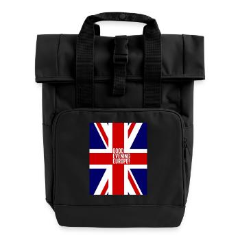 Eurovision UK - Roll Top Backpack with Two Handles - black - Front