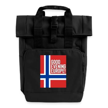 Norwegen Eurovision Song Contest - Rolltop Rucksack mit zwei Griffen - Schwarz - Vorne