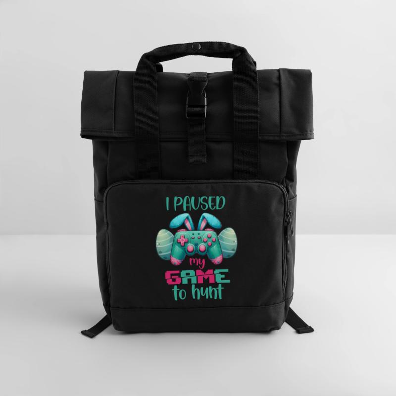 Easter Easter Bunny Easter Eve Easter Sunday Easter Egg Spring Roll Top Backpack with Two Handles