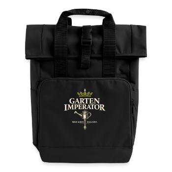 Garden Emperor – He who waters, rules - Roll Top Backpack with Two Handles - black - Front