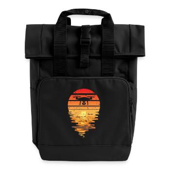 Mir Reichts Ich Geh Drohne Fliegen - Rolltop Rucksack mit zwei Griffen - Schwarz - Vorne