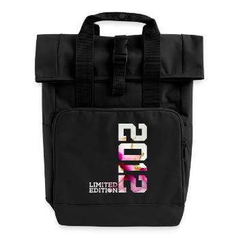 LIMITED EDITION 2012 14TH BIRTHDAY - Roll Top Backpack with Two Handles - black - Front