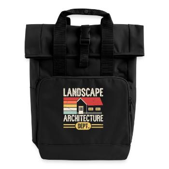 architecte - Sac à dos Roll Top à deux anses - noir - Devant