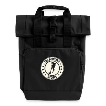 Bowling - Rolltop Rucksack mit zwei Griffen - Schwarz - Vorne