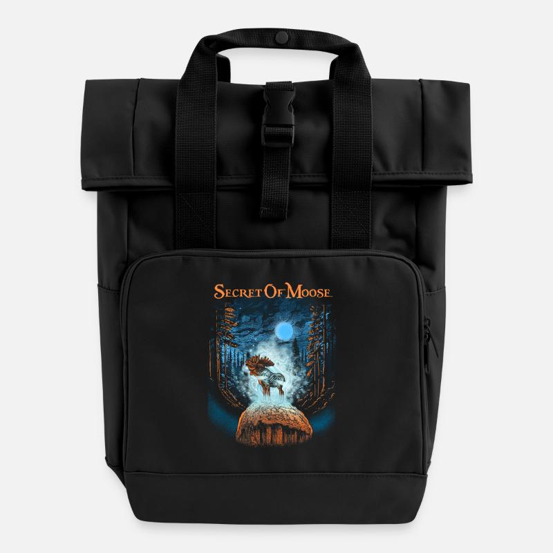 LE SECRET DE L’ORIGNAL - Le secret de l’orignal - Sac à dos Roll Top à deux anses - noir