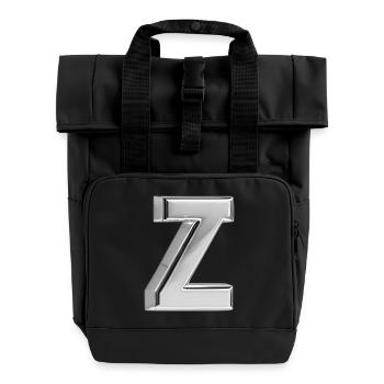 Chrome ,, Z " Metallic - Rolltop Rucksack mit zwei Griffen - Schwarz - Vorne