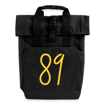 89 - Sac à dos Roll Top à deux anses - noir - Devant