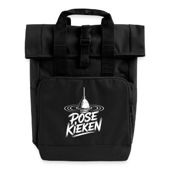 Pêche à Pose Kieken - Sac à dos Roll Top à deux anses - noir - Devant