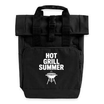 Hot Grill Summer - Roll Top Backpack with Two Handles - black - Front