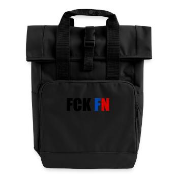Fck fn - Rolltop Rucksack mit zwei Griffen - Schwarz - Vorne