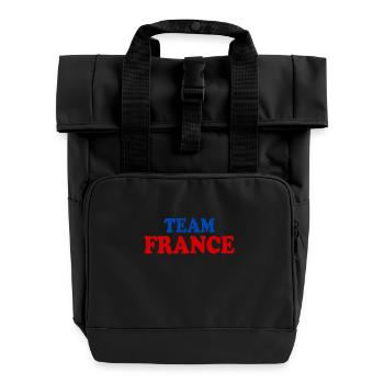 France - Roll Top Backpack with Two Handles - black - Front