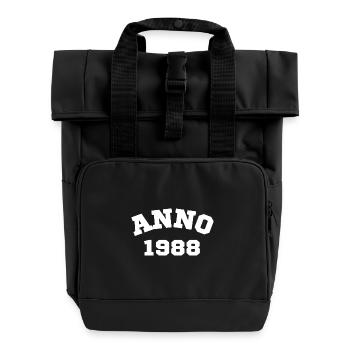 Anno 1988 Birthday Year of birth - Roll Top Backpack with Two Handles - black - Front