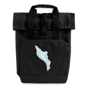 Il d'Oléron I love - Sac à dos Roll Top à deux anses - noir - Devant