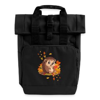 Automne - Sac à dos Roll Top à deux anses - noir - Devant