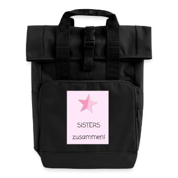 SISTERS zusammen - Sac à dos Roll Top à deux anses - noir - Devant