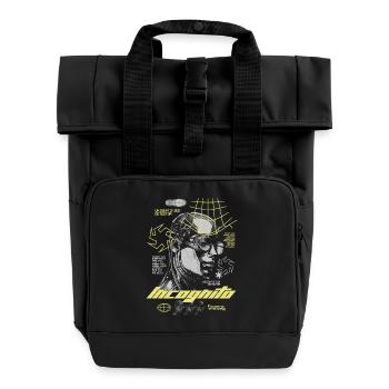Urban Future – Futuristic Streetwear  - Rolltop Rucksack mit zwei Griffen - Schwarz - Vorne