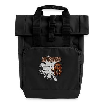 Er braut Pastor Mug - Rolltop Rucksack mit zwei Griffen - Schwarz - Vorne