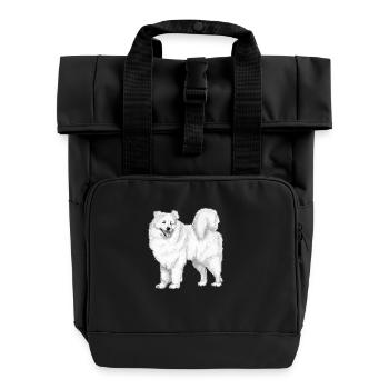 samoyède - Sac à dos Roll Top à deux anses - noir - Devant