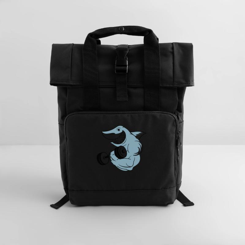 shark_bodybuilder Sac à dos Roll Top à deux anses