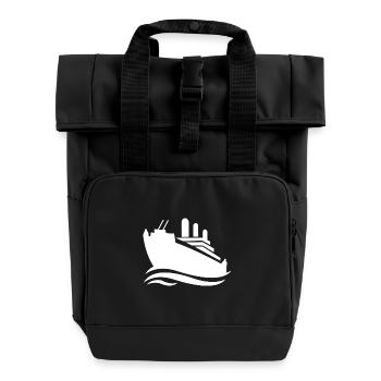 Cruise Cruise Ship - Roll Top Backpack with Two Handles - black - Front
