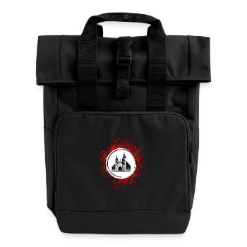 Church Congregation Faith Christianity - Roll Top Backpack with Two Handles - black - Front