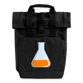 tube à essai flacon tube expérience chimie chimie chimie chimie - Sac à dos Roll Top à deux anses - noir - Devant