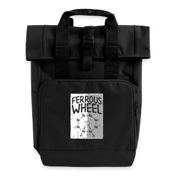 Das Chemie - Riesenrad! - Geschenk - Rolltop Rucksack mit zwei Griffen - Schwarz - Vorne